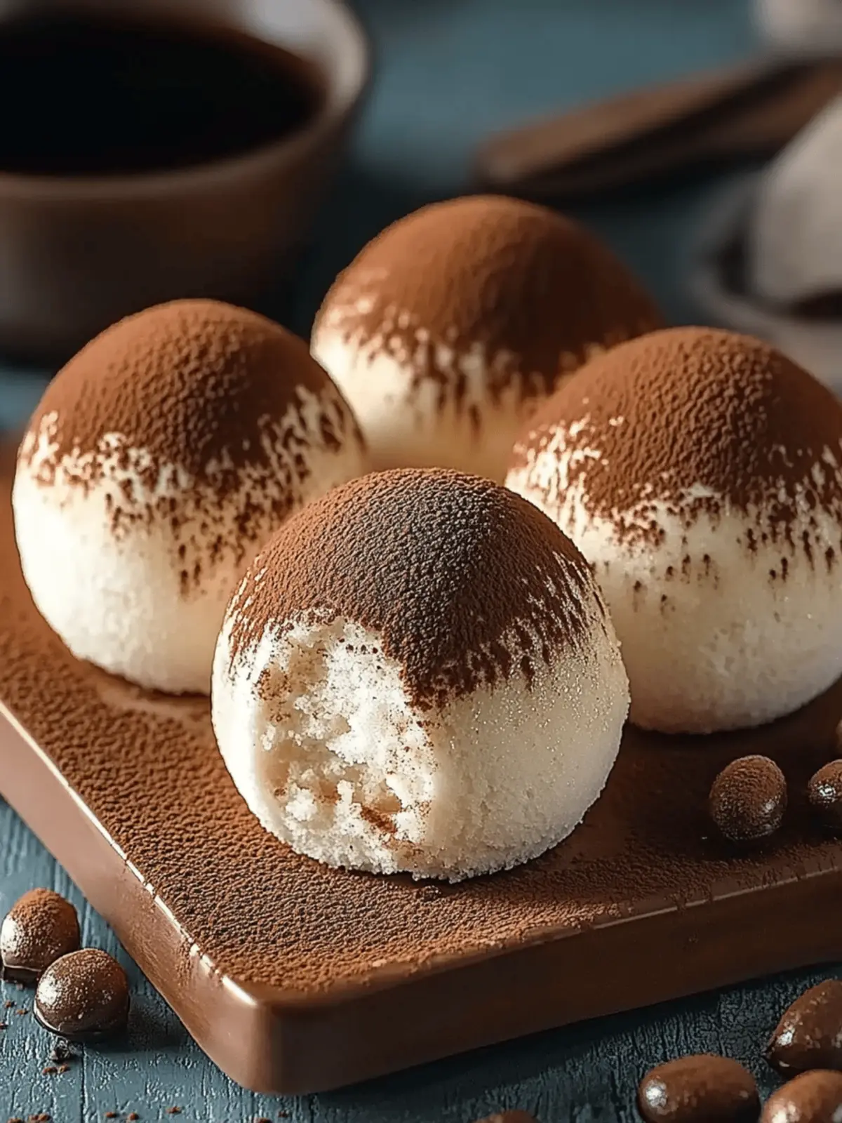 Kleine Tiramisu Kugeln