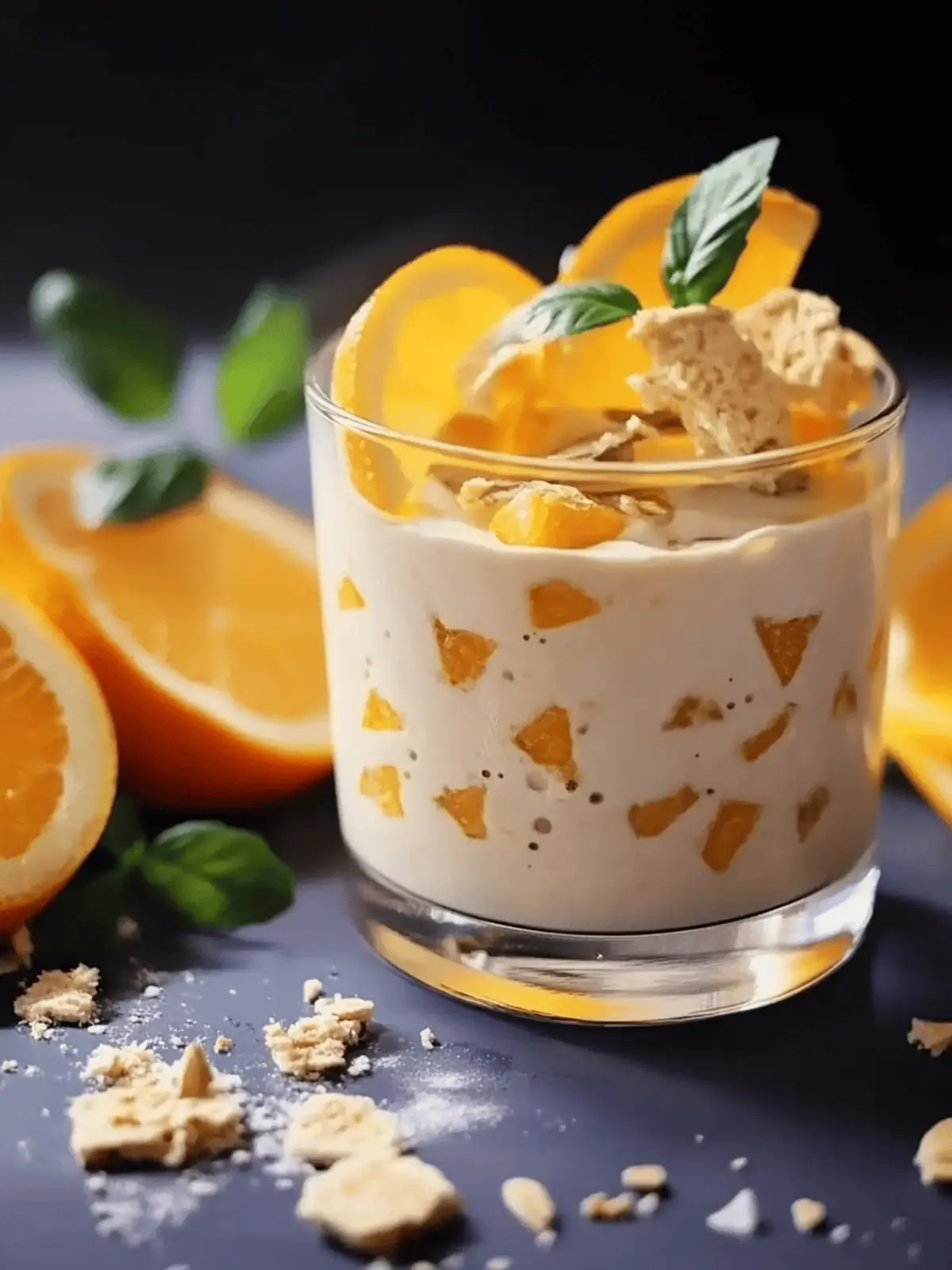 Festliches Speculoos-Mandarin-Quarkcreme