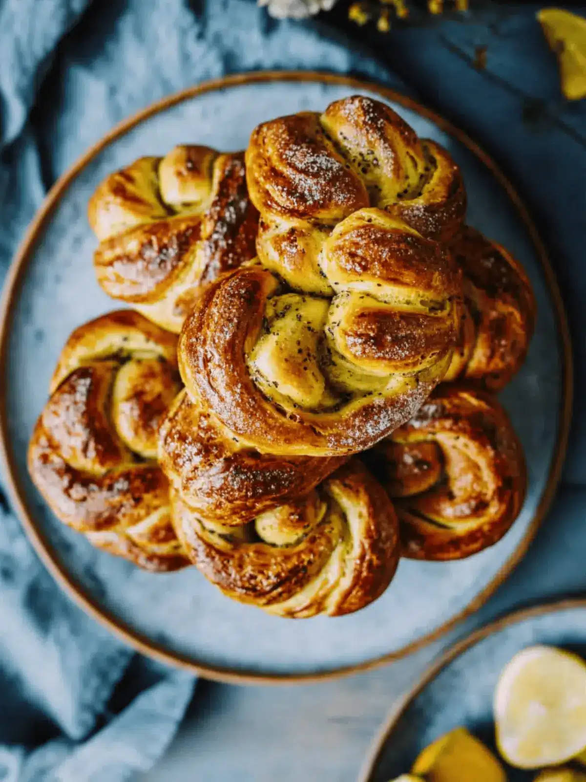 Kürbis-Zimtkringel mit Bratapfelfüllung