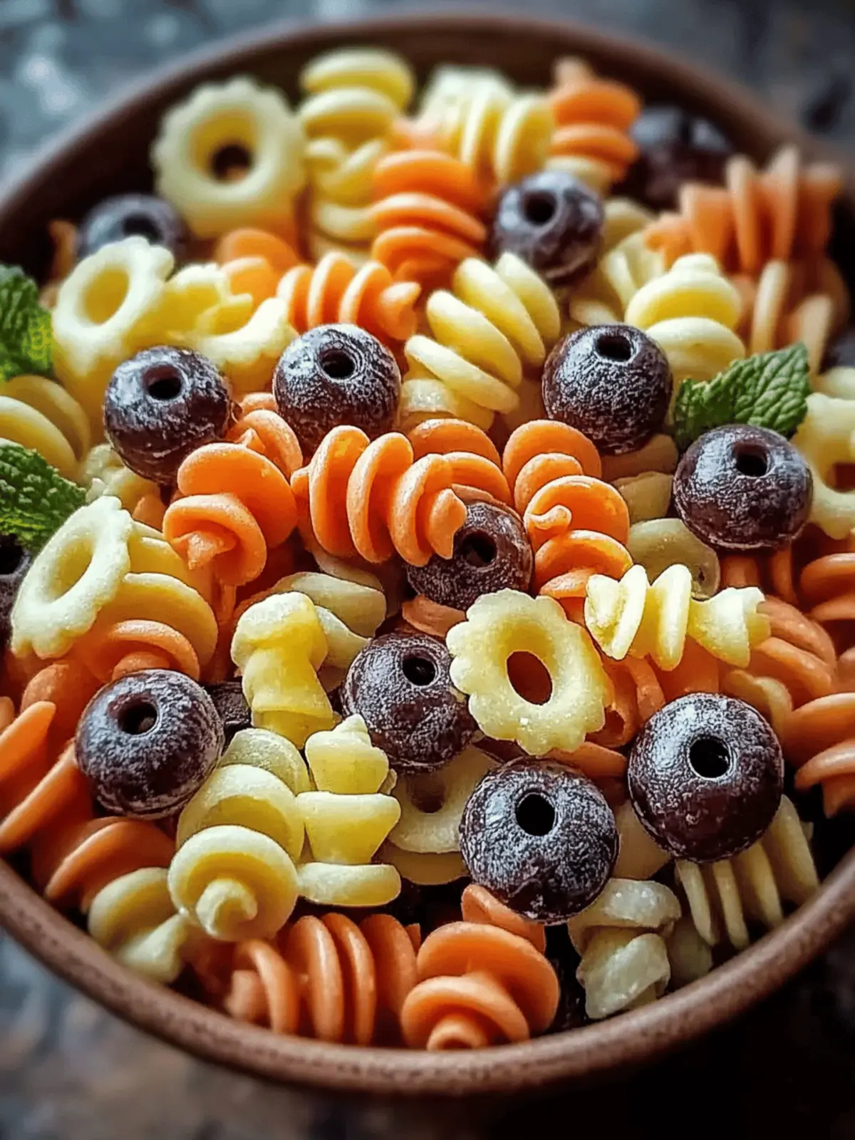 Halloween-Augenpastasalat