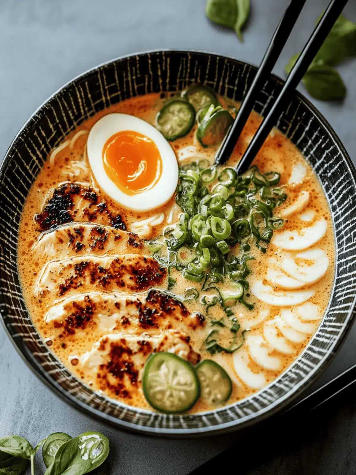 Heirate mich Hühnchen Ramen