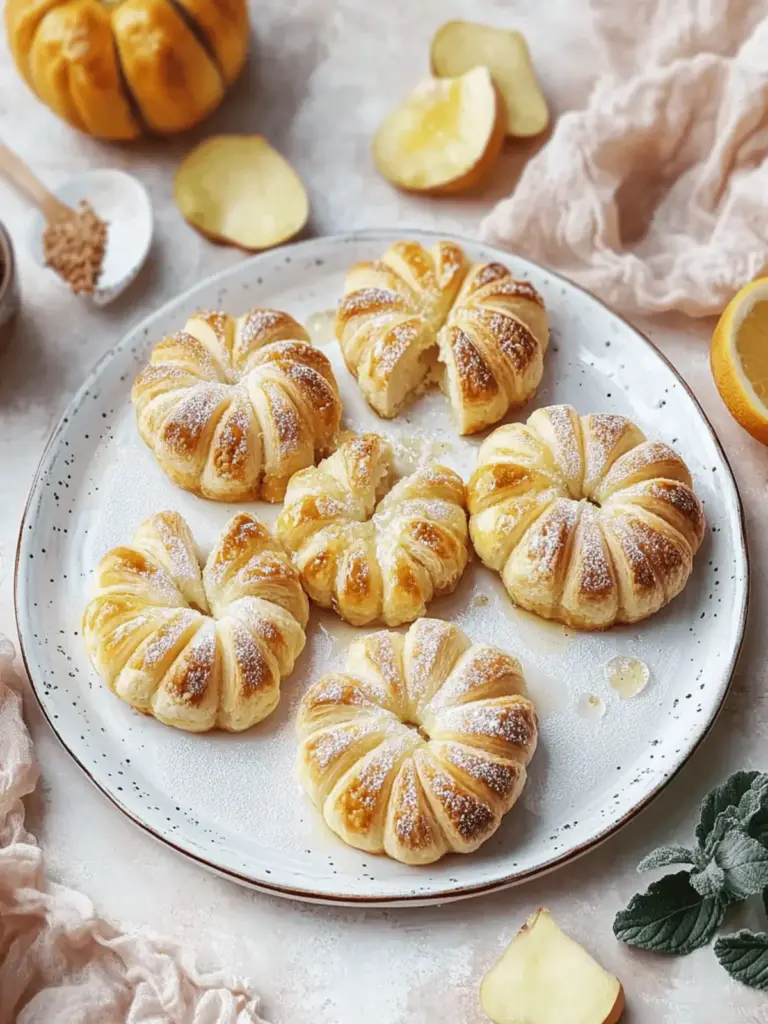 Apfelringe mit Blätterteig