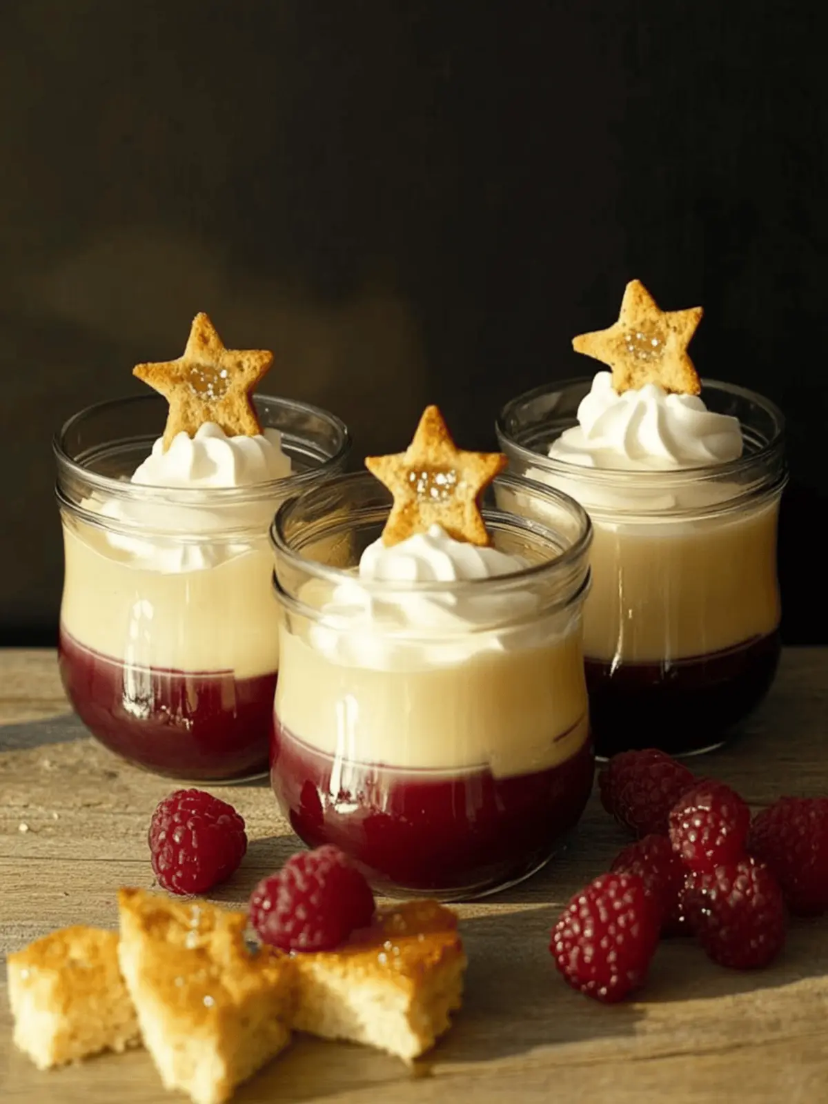 Marzipanmousse mit Zimt-Kirschen