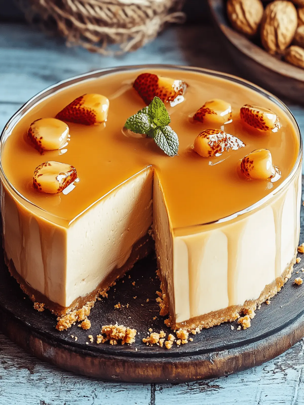 Salzkaramell-Käsekuchen