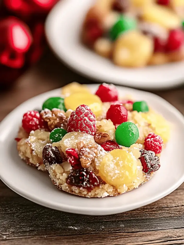 Einfache Weihnachtsfruchtkekse Rezept