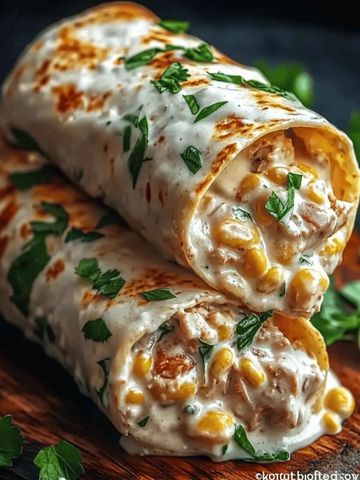 Schnelle Käse- und Knoblauch-Hühnchen-Wraps