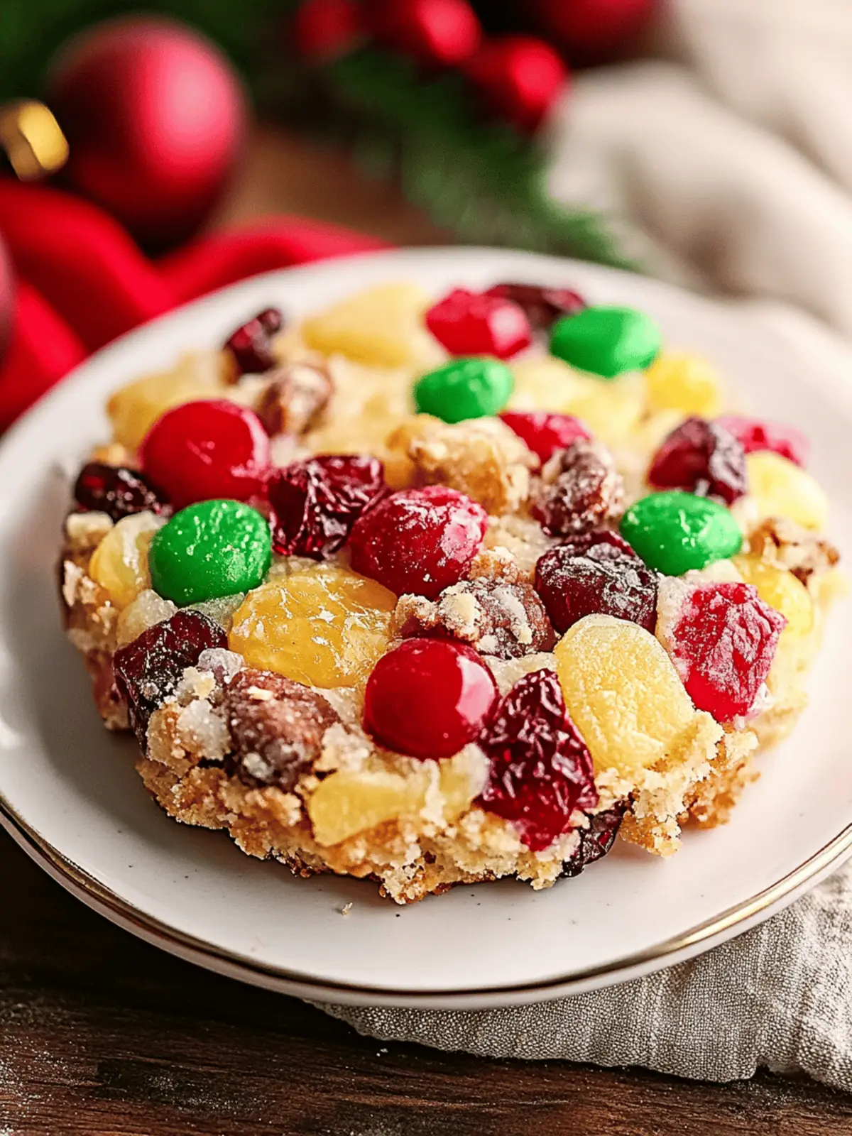 Einfache Weihnachtsfruchtkekse Rezept