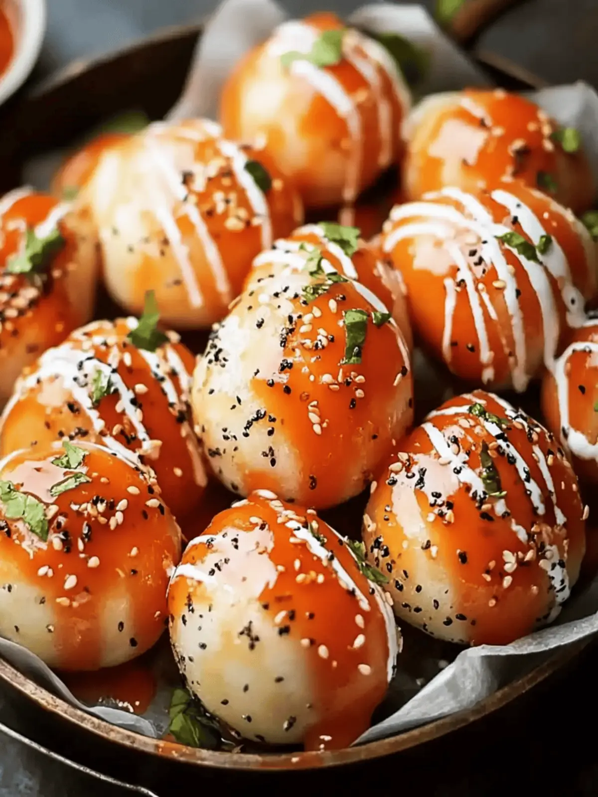 Leckere Pizza-Bälle