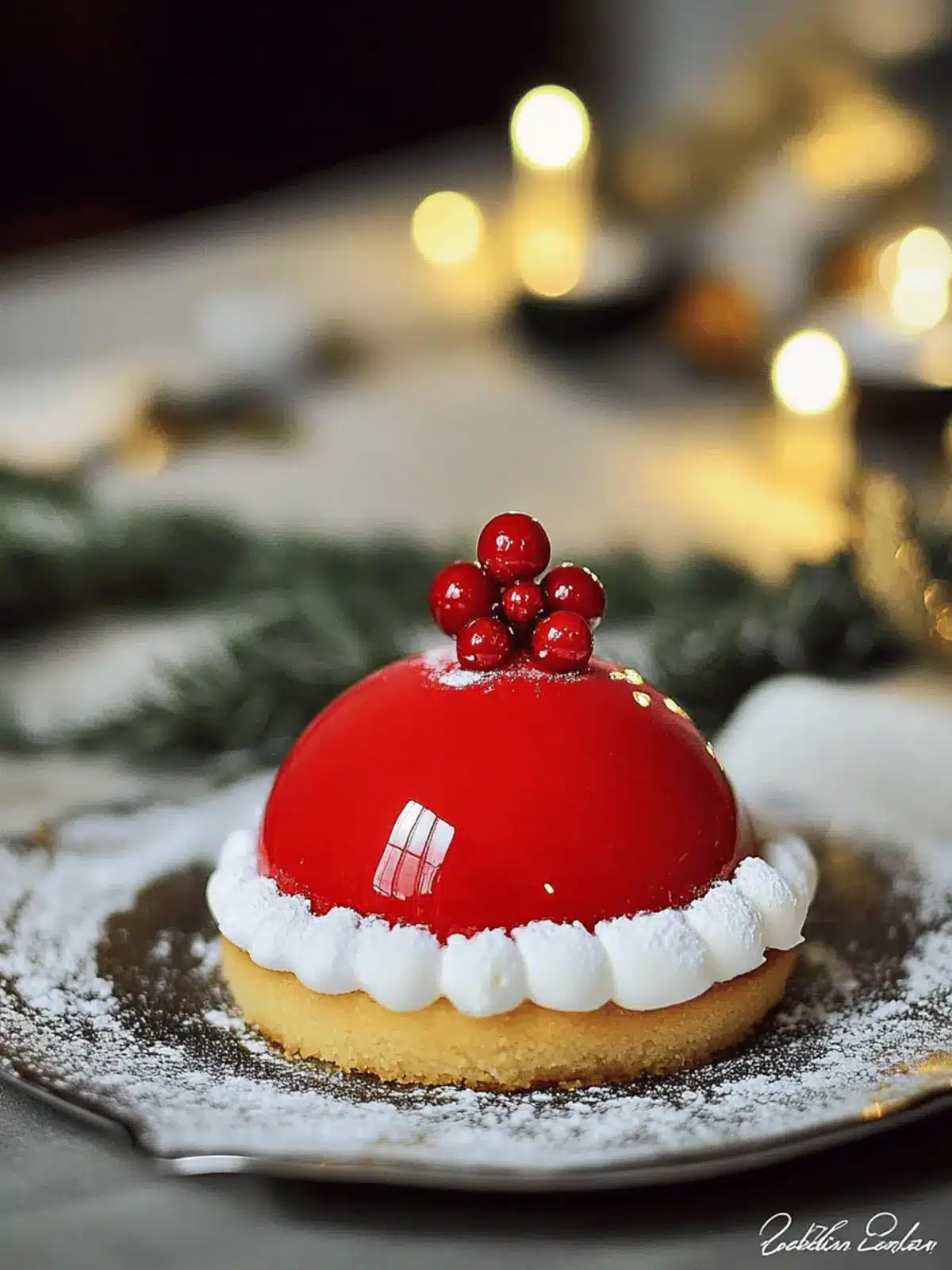 Weihnachtsmann-Mützen-Kuchen