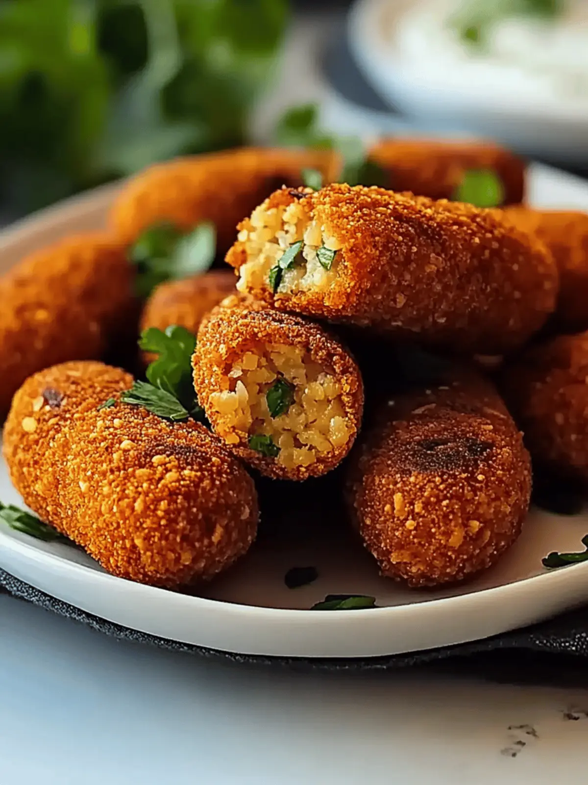 Knusprige Linsenkroketten aus der Heißluftfritteuse
