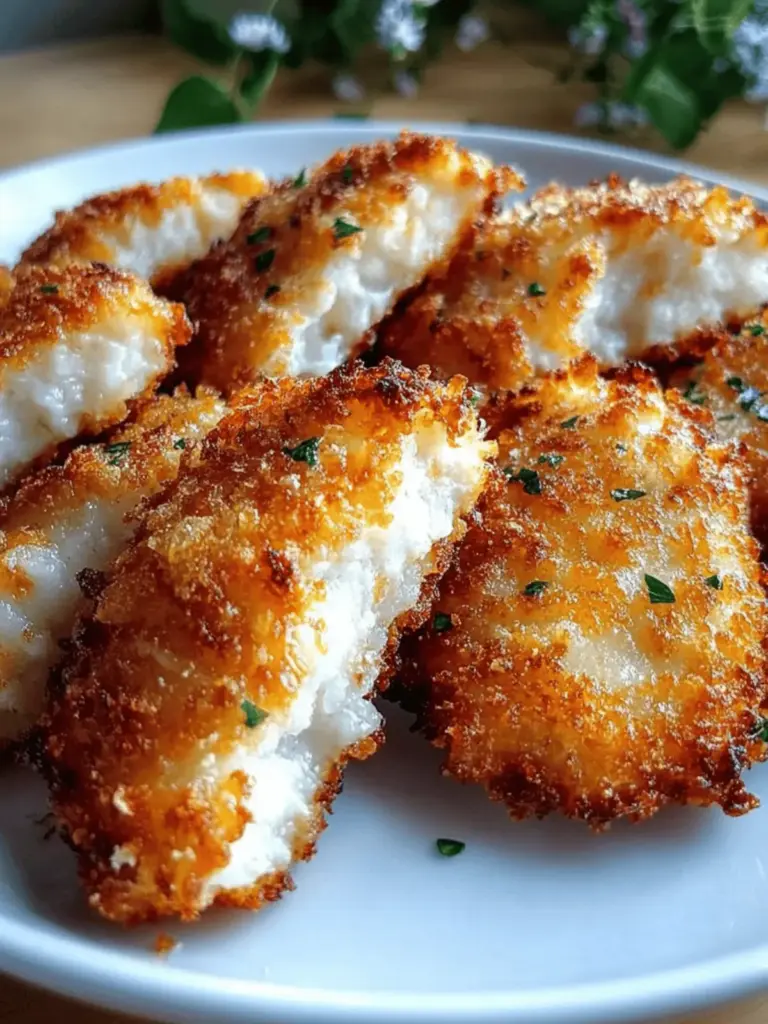 Knusprige Airfryer panierierte Hühnerbrust