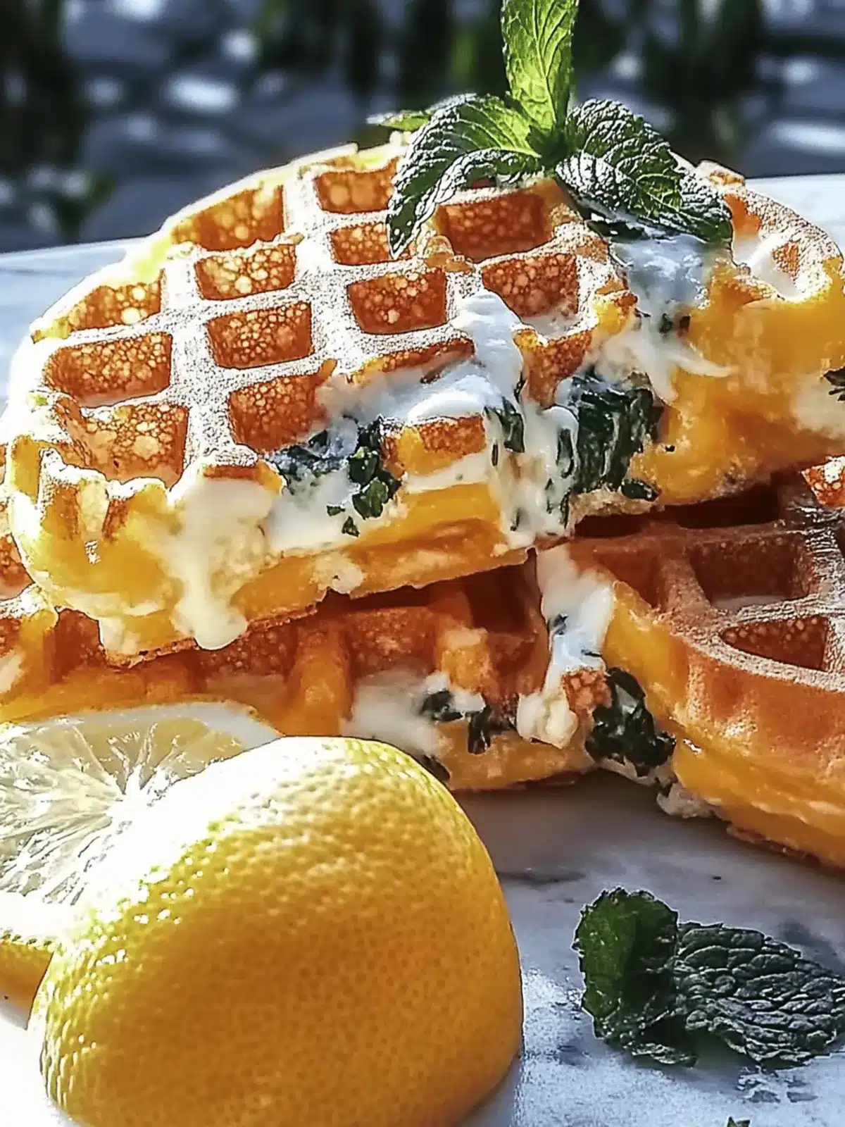 Käse Spinat Waffel Fritter für deine nächste Snackparty