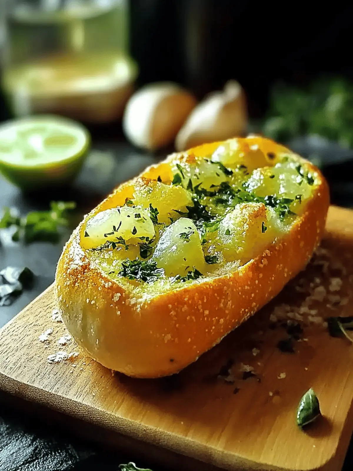 Einfacher Knoblauchbrot