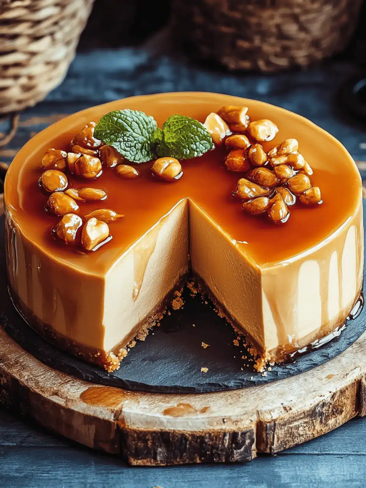 Salzkaramell-Käsekuchen