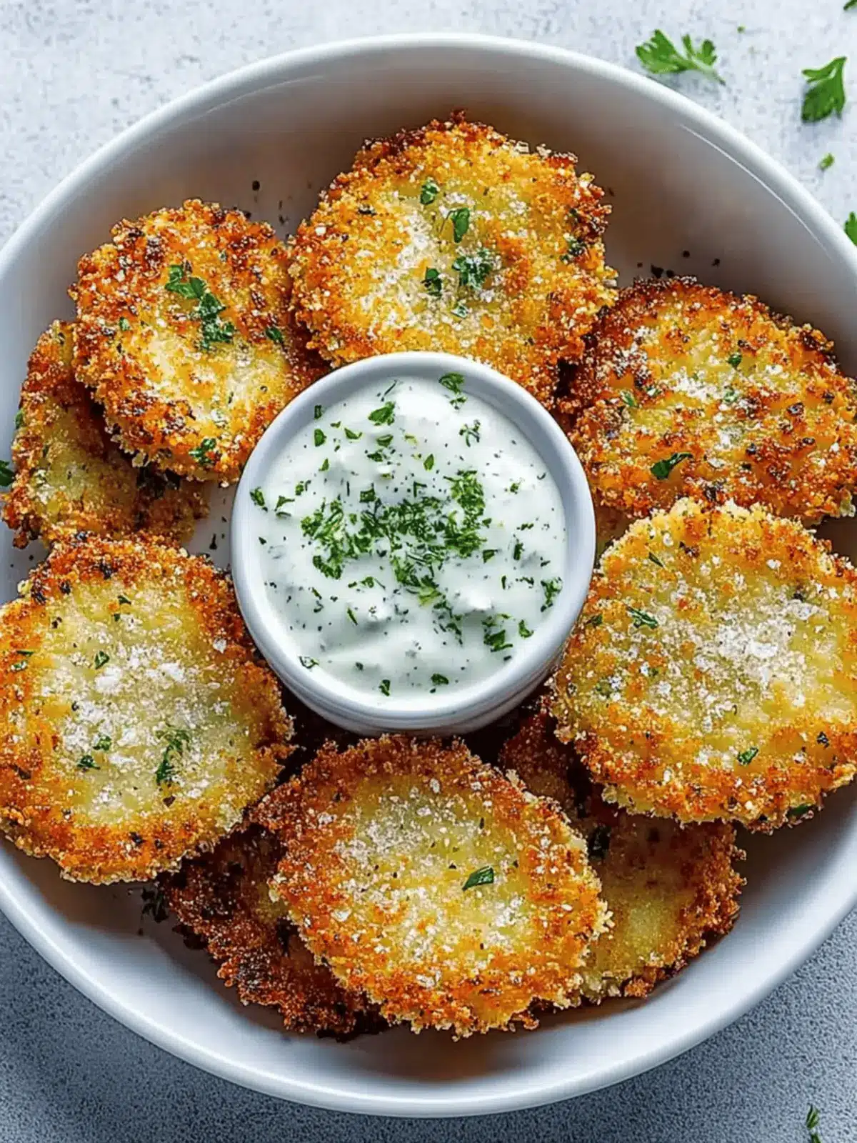 Airfryer Kohlrabi Schnitzel Kräuter