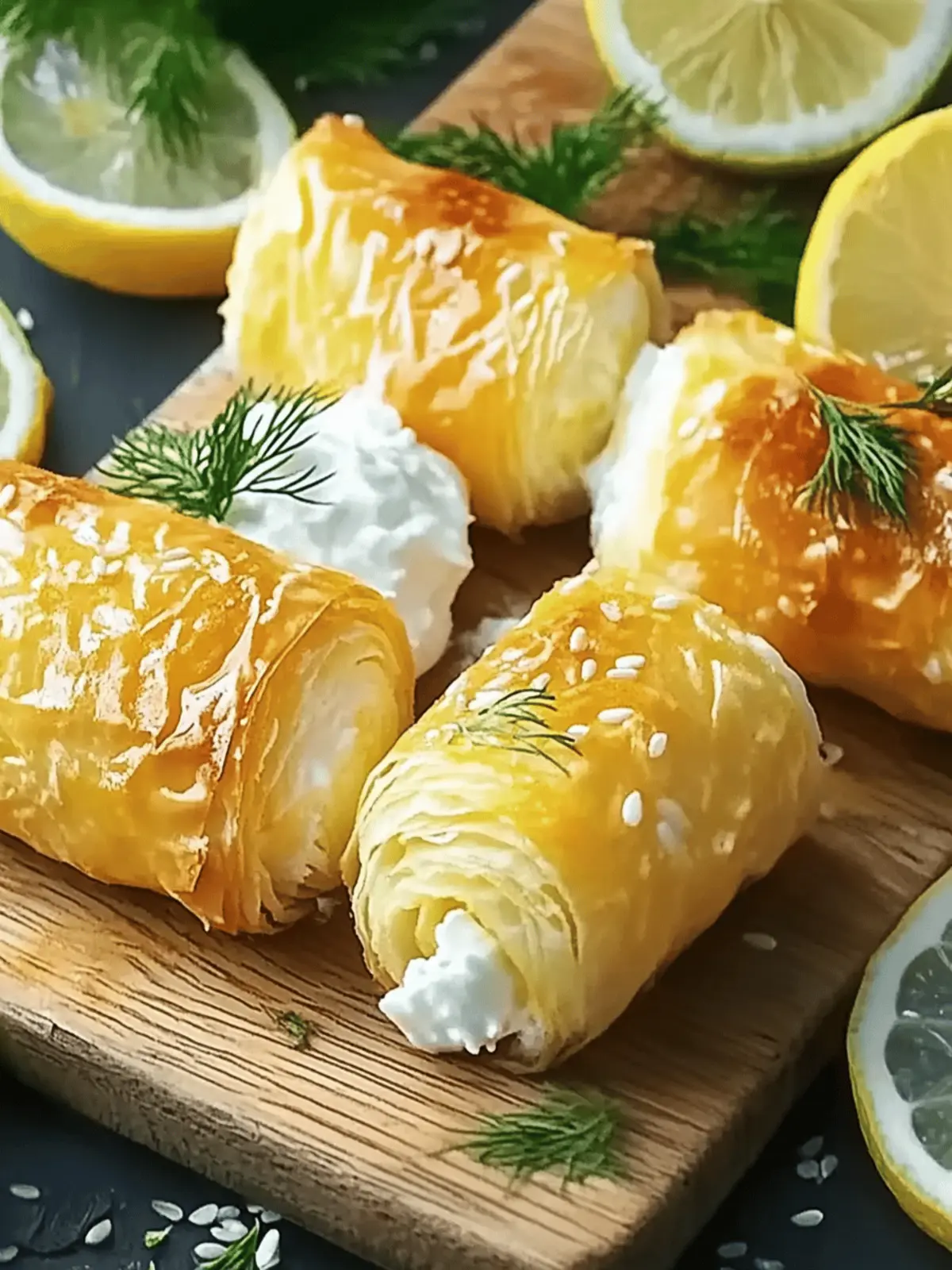 Ofen gebratene Feta-Rollen Knusprig und Köstlich Genießen
