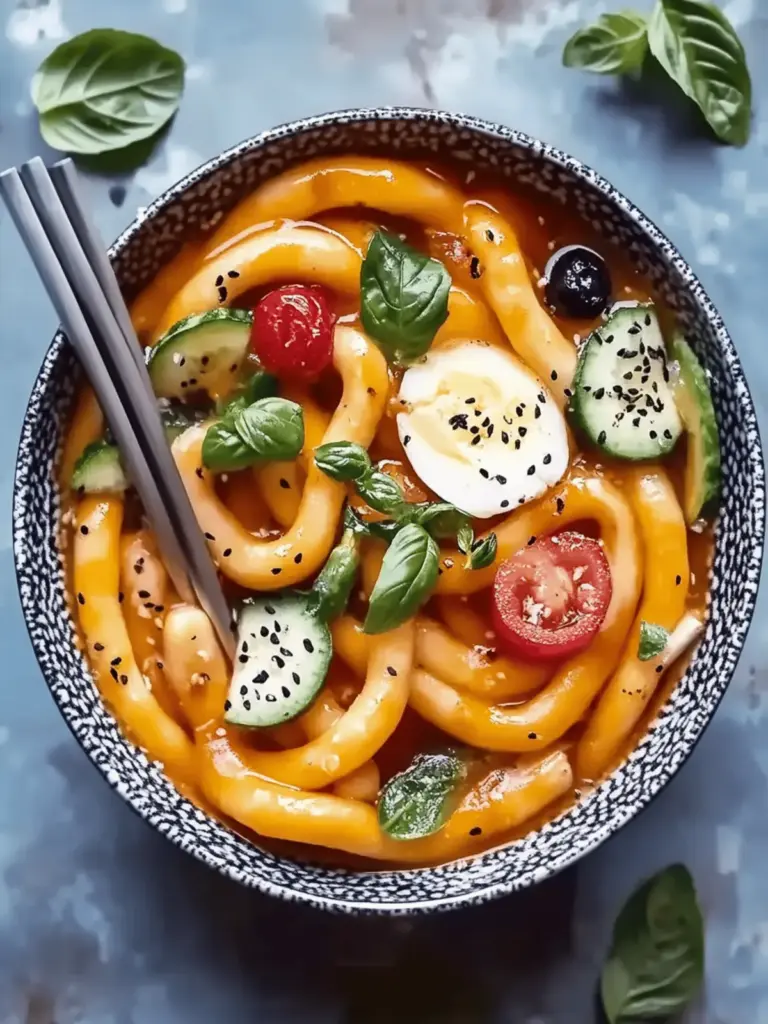 Chili-Knoblauch-Udon-Nudeln