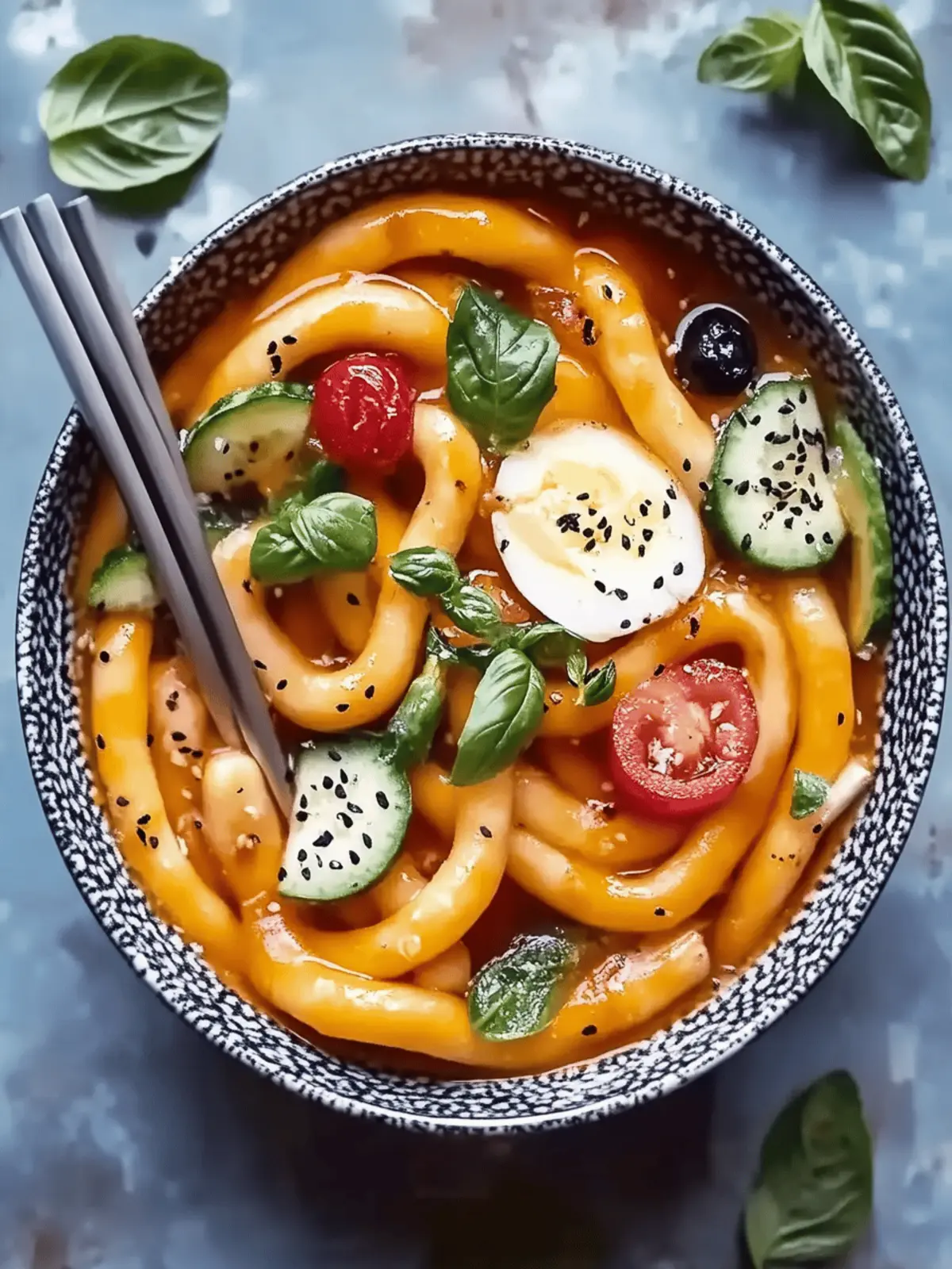 Chili-Knoblauch-Udon-Nudeln