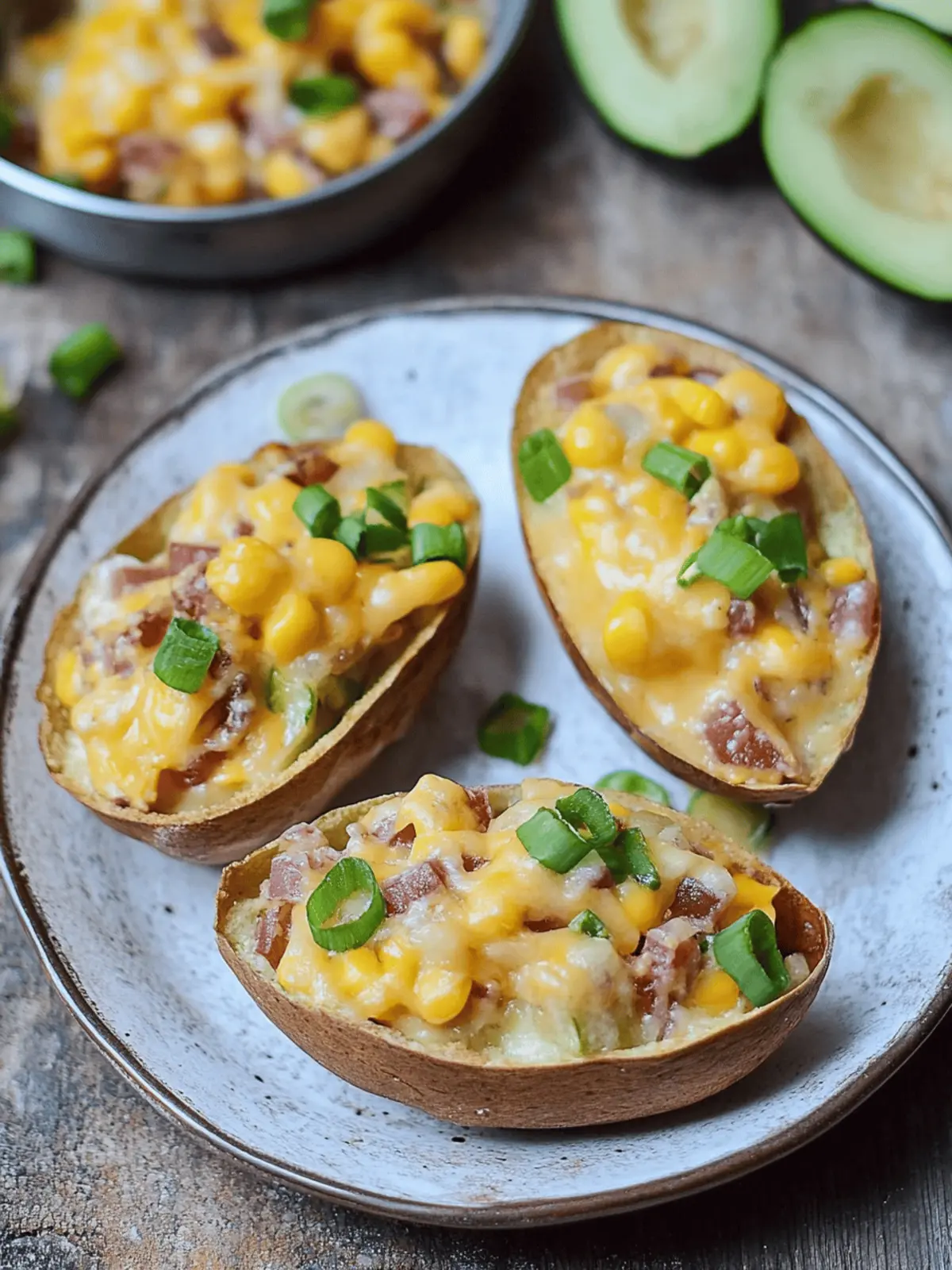 Stuffed gebackene Kartoffeln