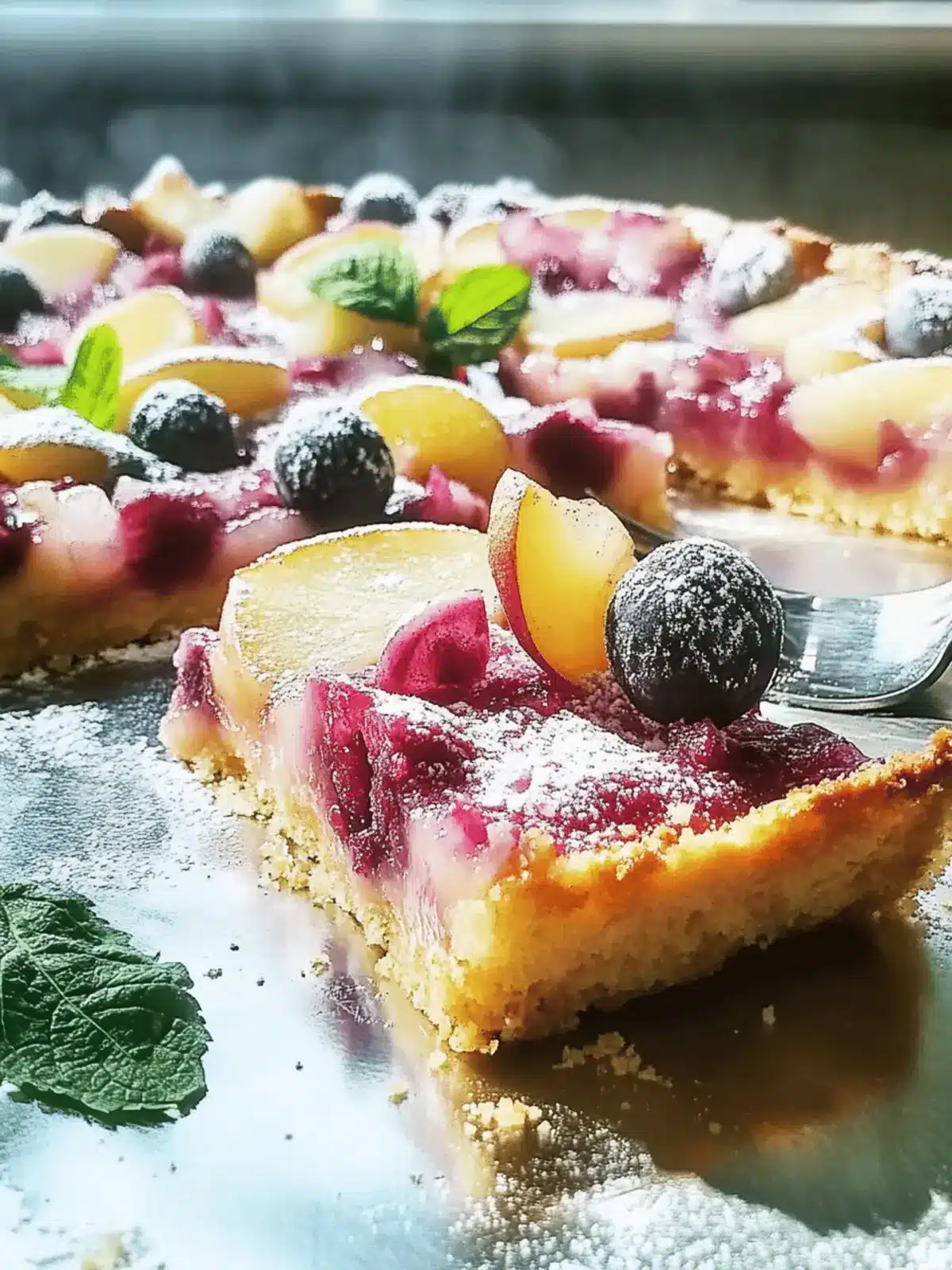 Leckeres Pflaumenkuchen-Blechgebäck für den Herbst