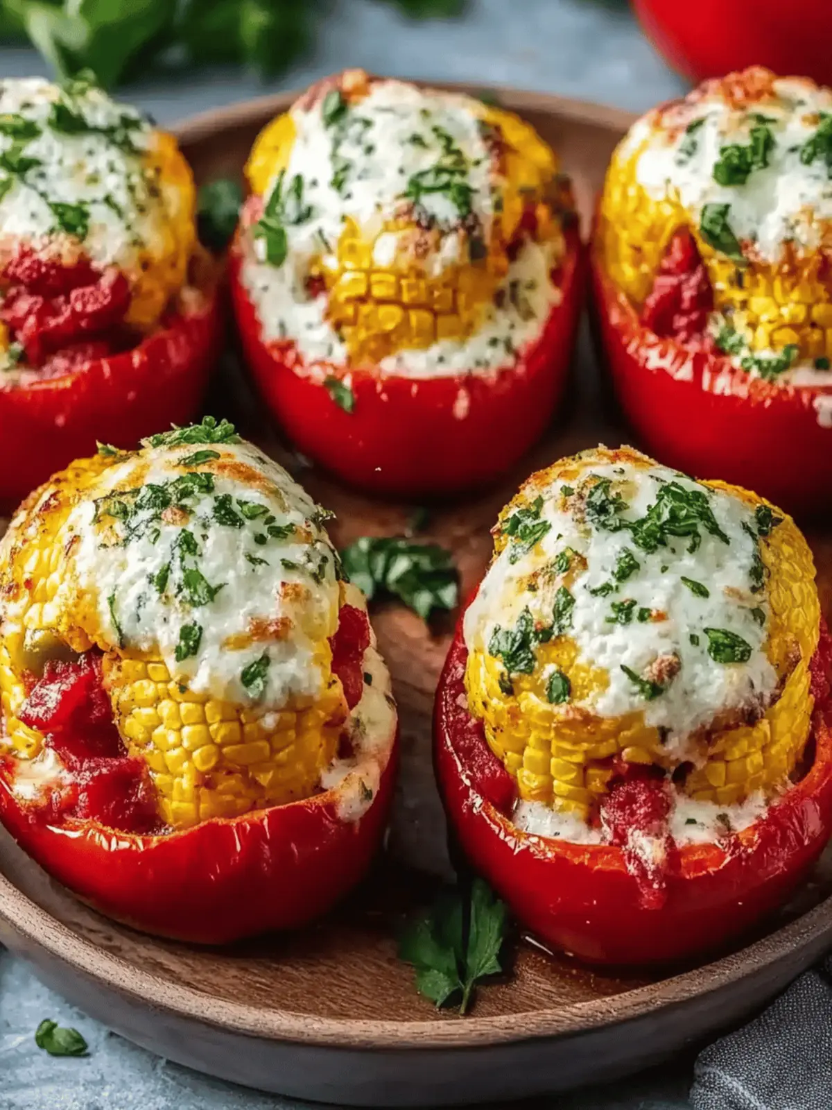 Gefüllte Paprika mit Reis und Feta
