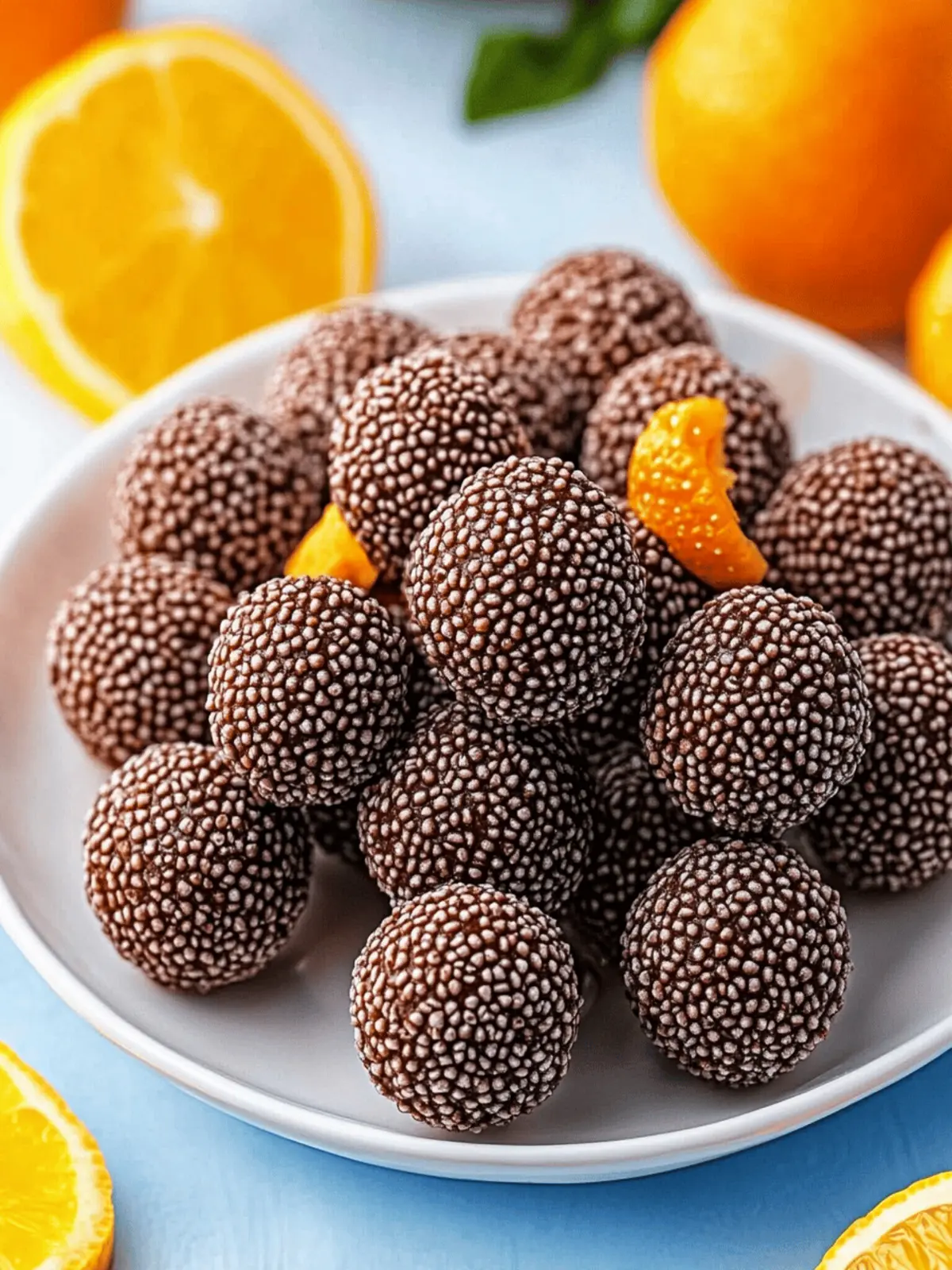 Saftige Orange Schokoladen Weihnachtspralinen