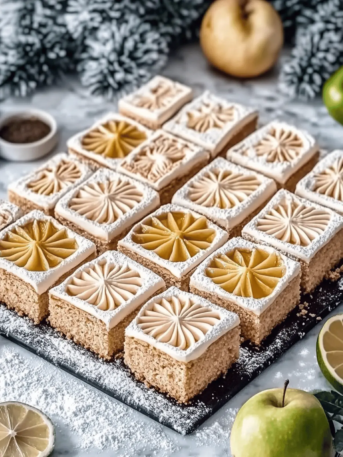 Mache deinen eigenen Spekulatius-Apfel-Blechkuchen