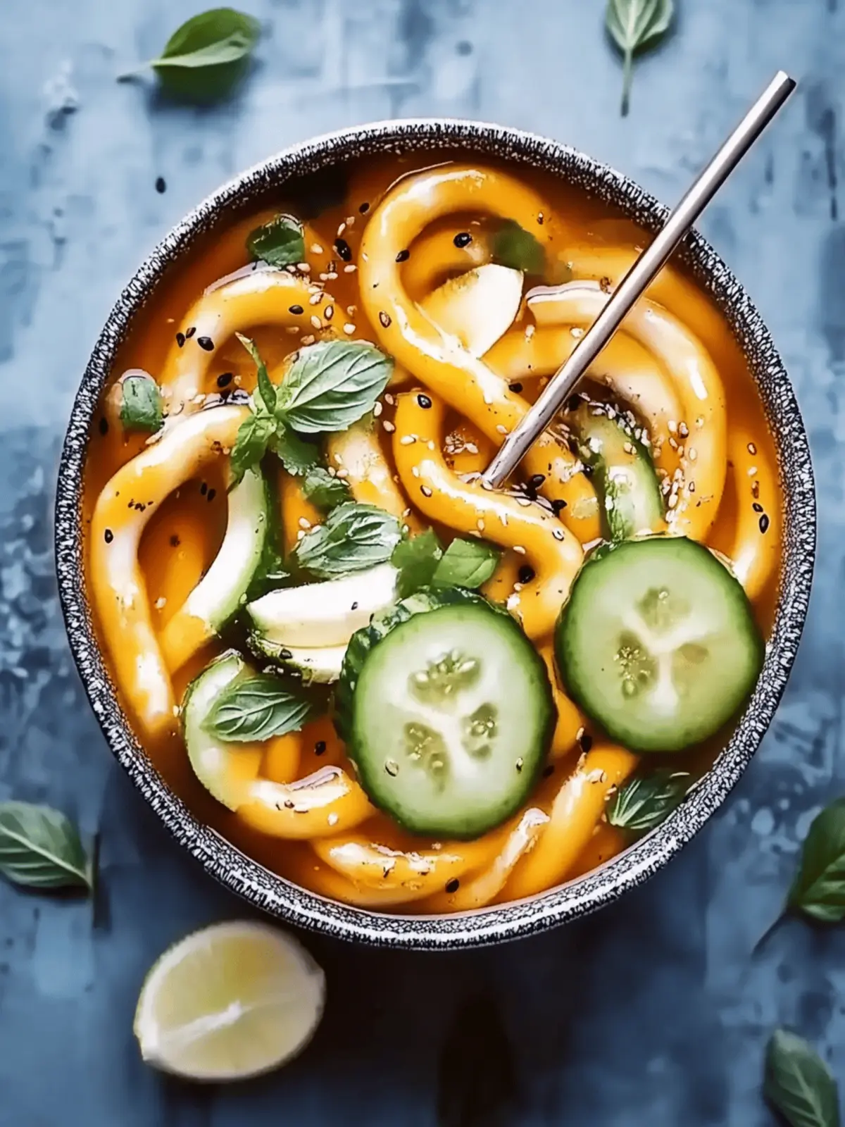 Chili-Knoblauch-Udon-Nudeln