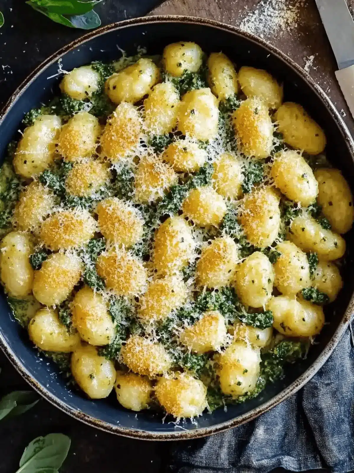 Cremige Hähnchen-Pesto-Gnocchi