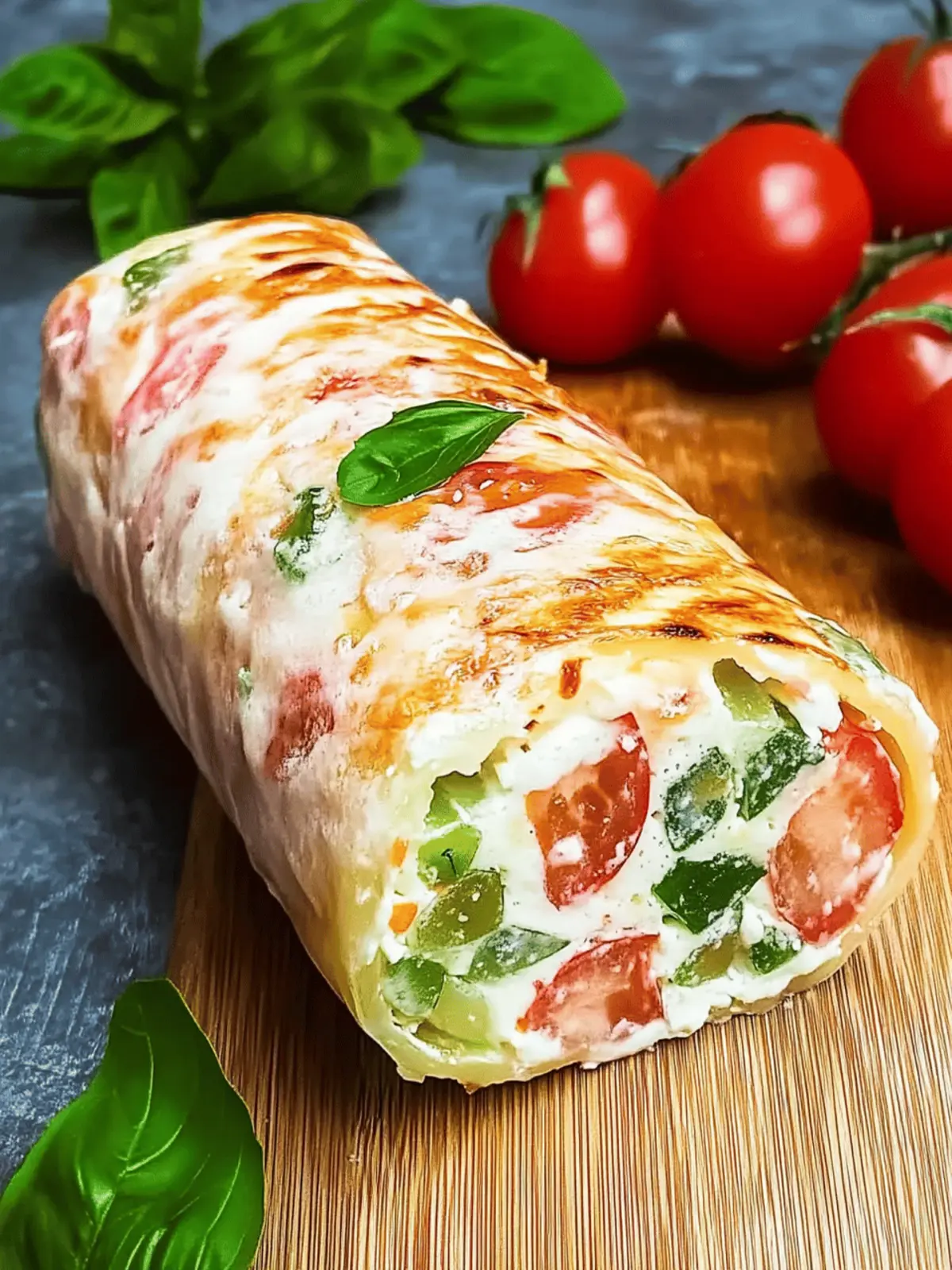 Kartoffelrolle mit Frischkäsefüllung