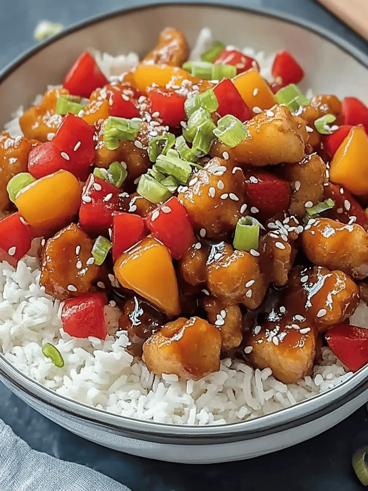 Klassisches süß-sauer Hühnchen