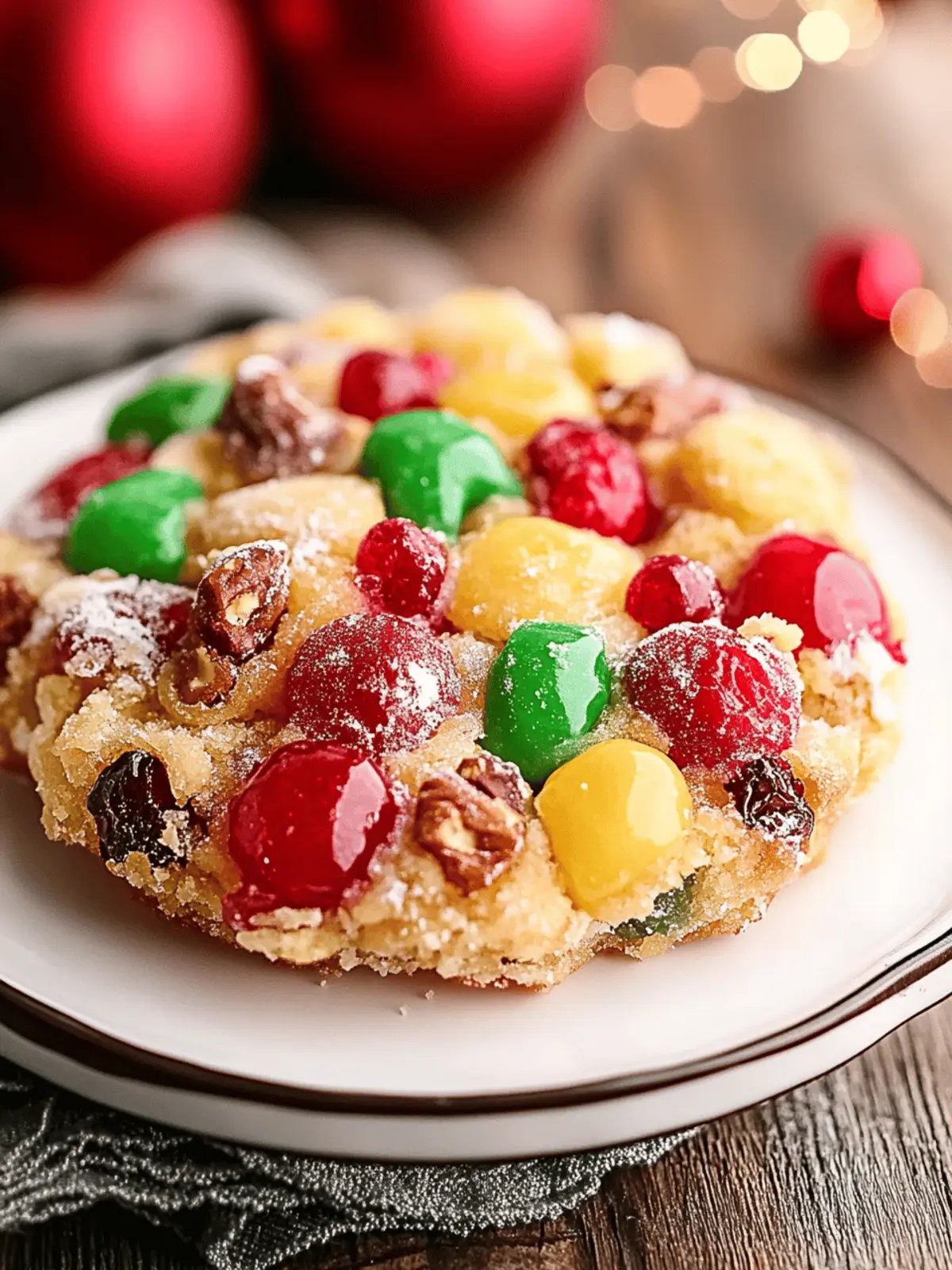 Einfache Weihnachtsfruchtkekse Rezept