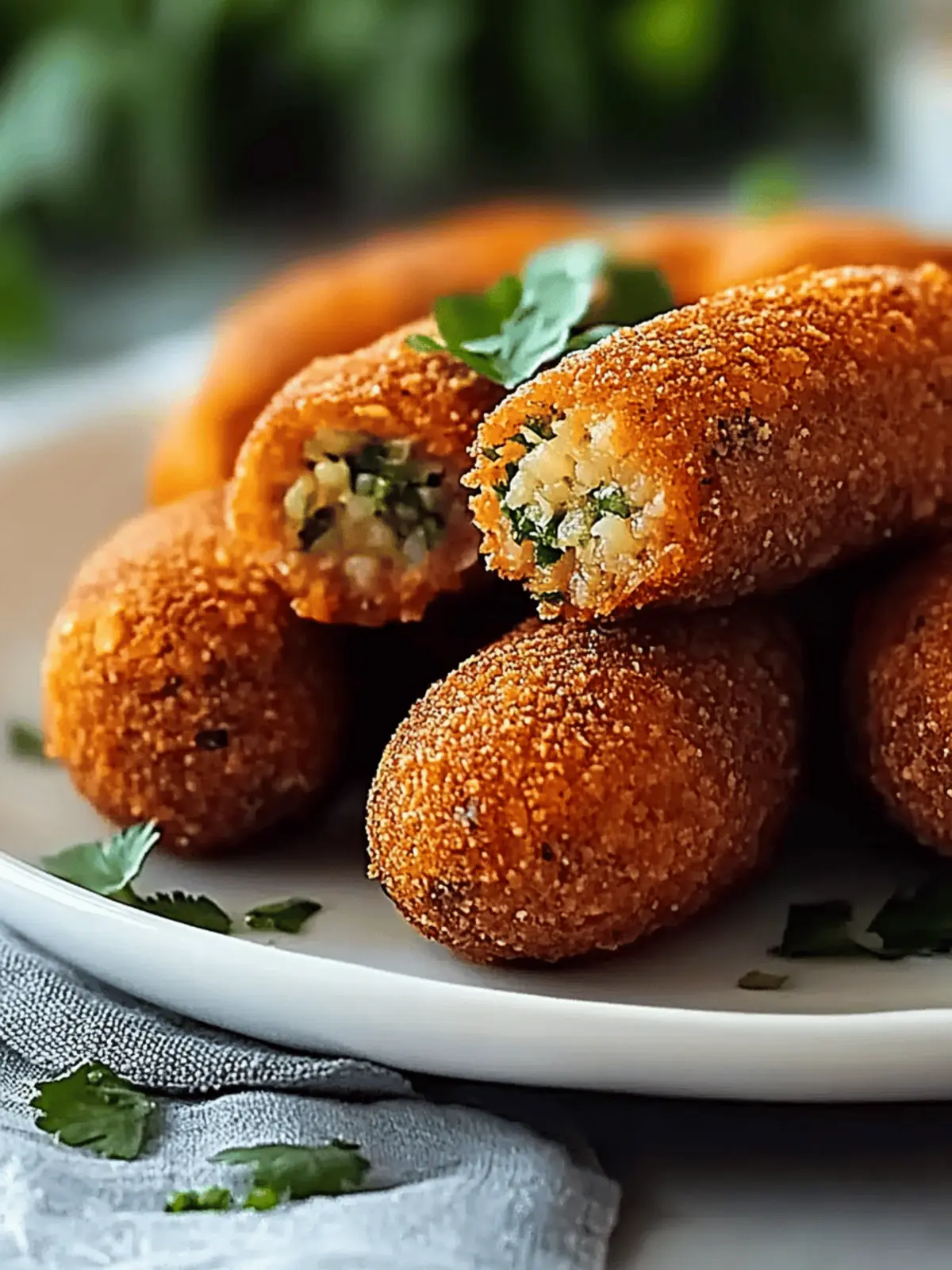 Knusprige Linsenkroketten aus der Heißluftfritteuse