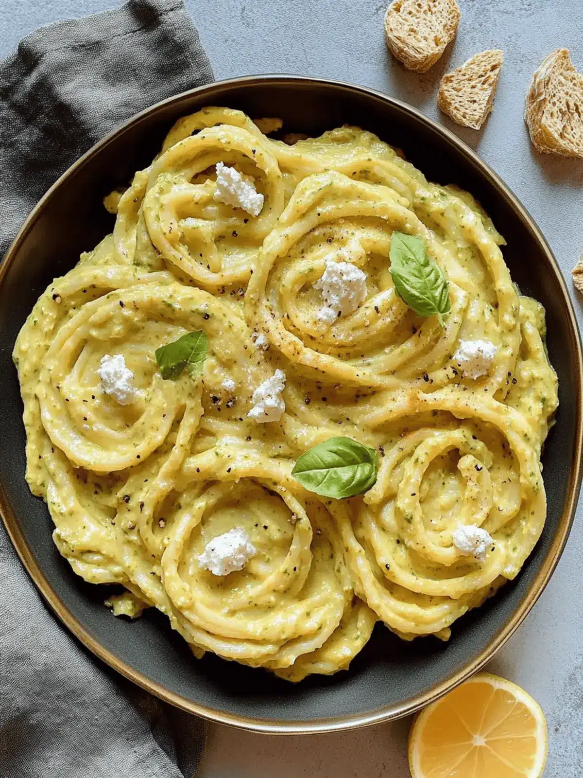 Pasta in Zucchini-Sauce