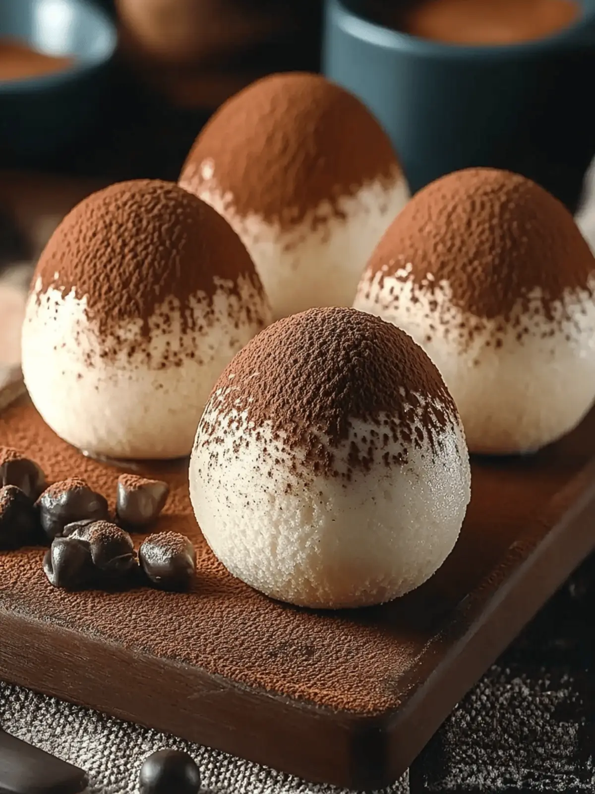 Kleine Tiramisu Kugeln