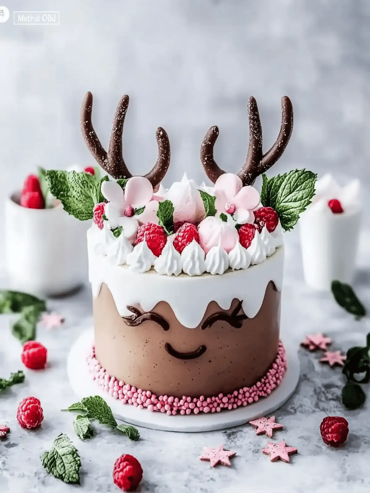 Rentierkuchen für Weihnachten