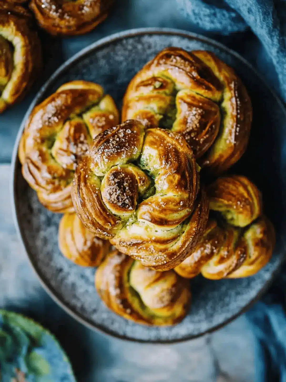 Kürbis-Zimtkringel mit Bratapfelfüllung