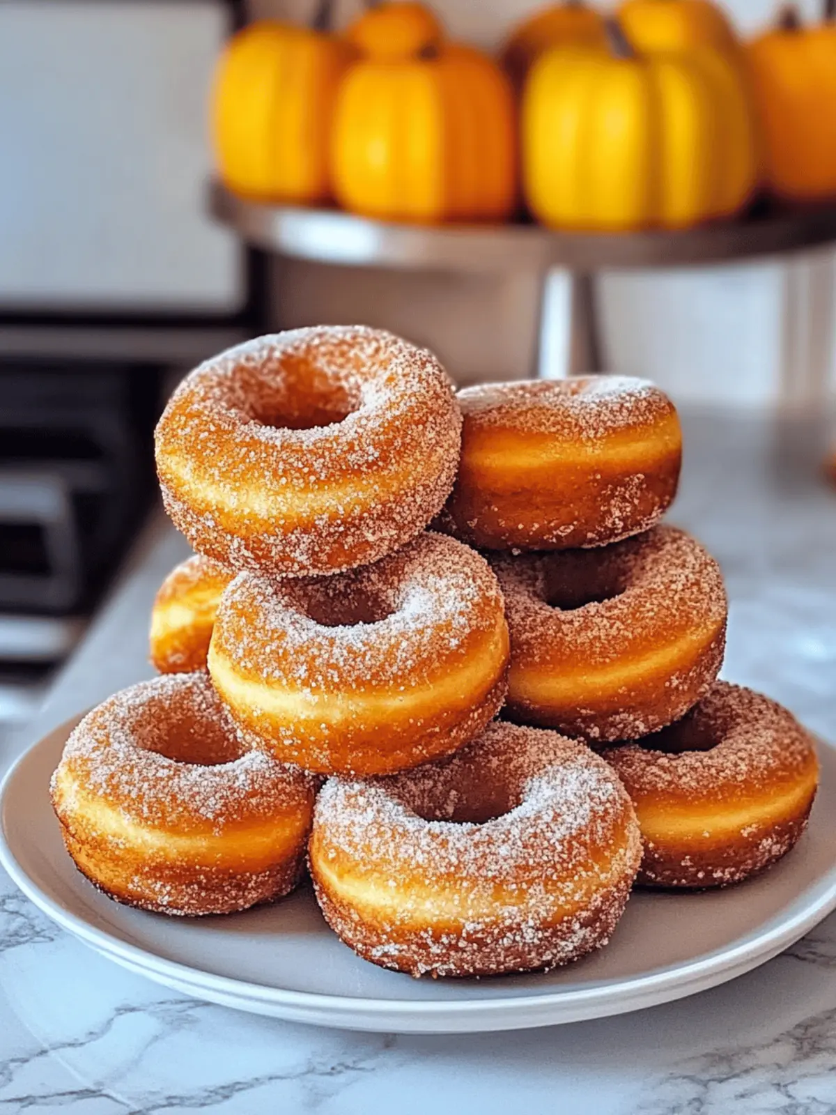 Einfache gebackene Kürbiskrapfen für den Herbst
