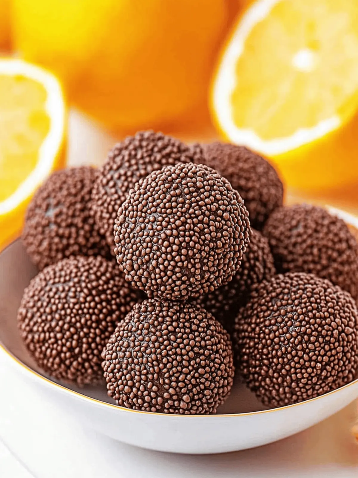 Saftige Orange Schokoladen Weihnachtspralinen