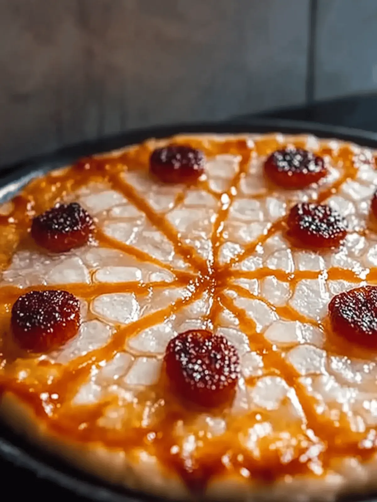Spinnennetz Pizza Rezept