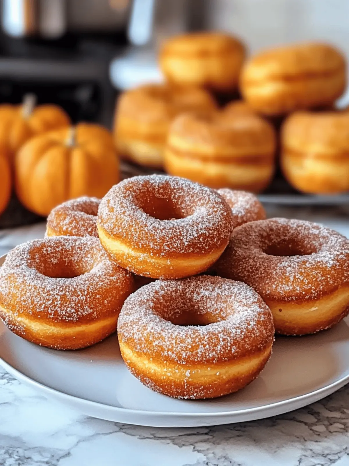 Einfache gebackene Kürbiskrapfen für den Herbst
