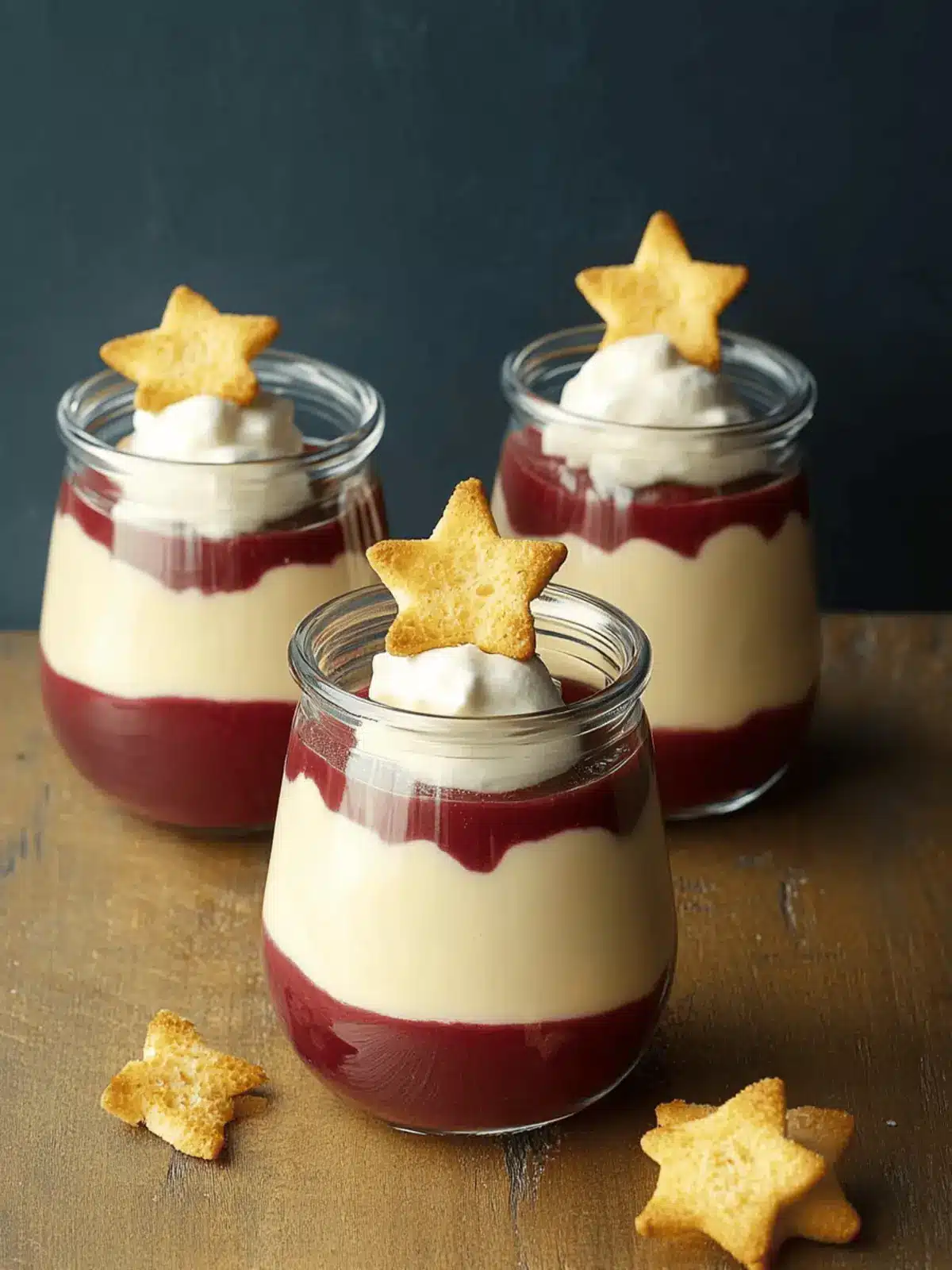 Marzipanmousse mit Zimt-Kirschen