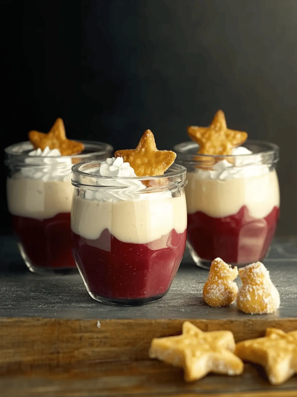 Marzipanmousse mit Zimt-Kirschen