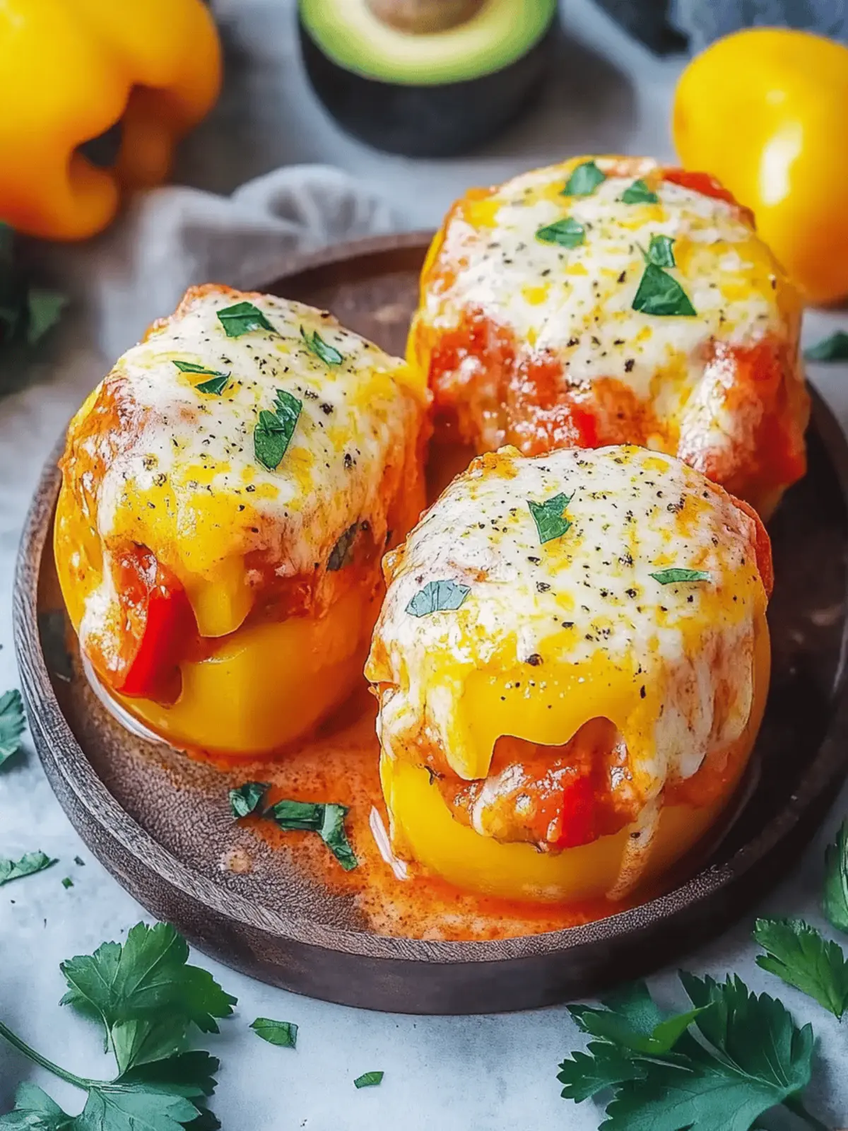 Gefüllte Paprika mit Reis und Feta Rezept einfach zubereiten