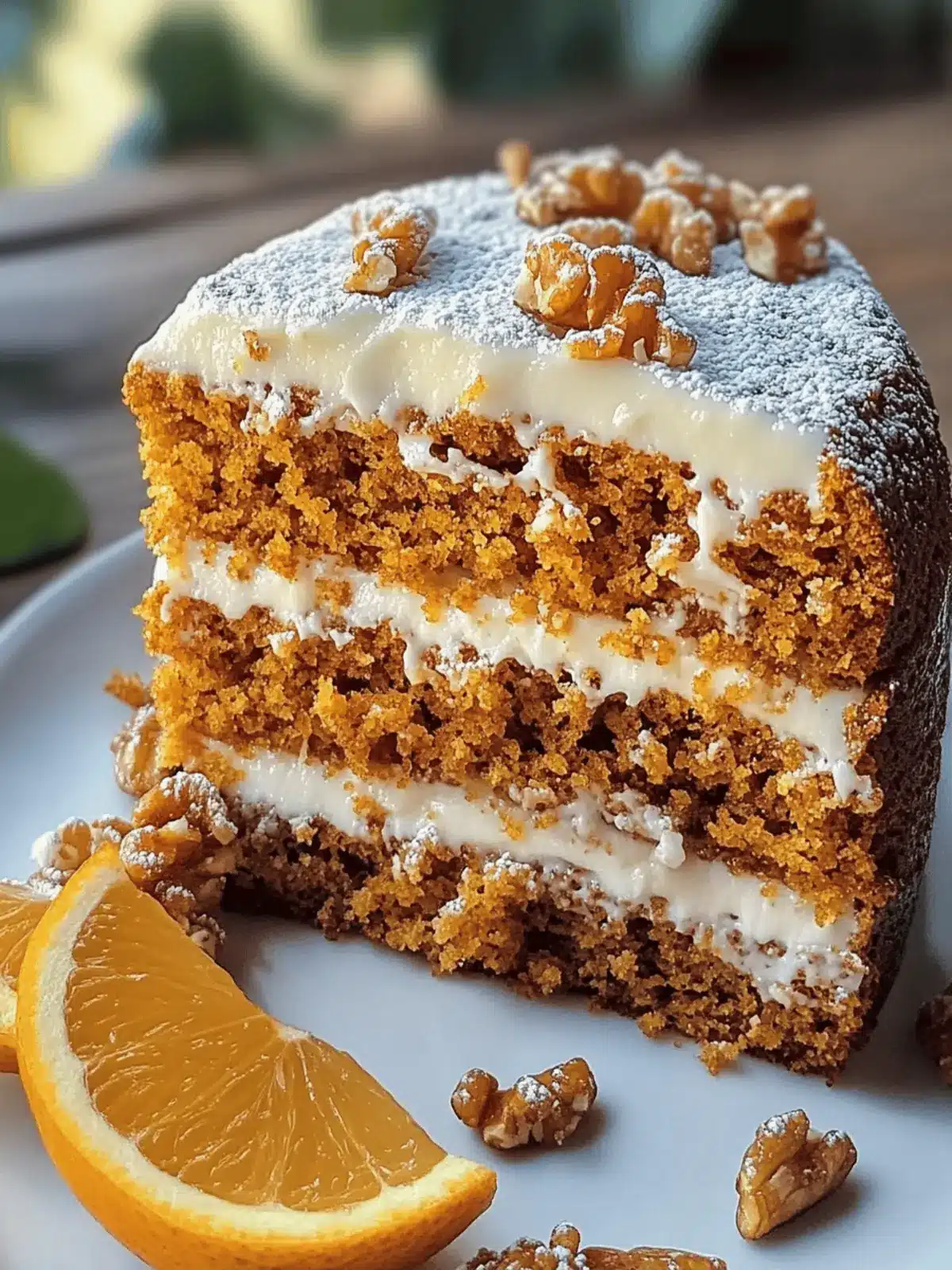 Kürbiskuchen mit Walnüssen und Zimt