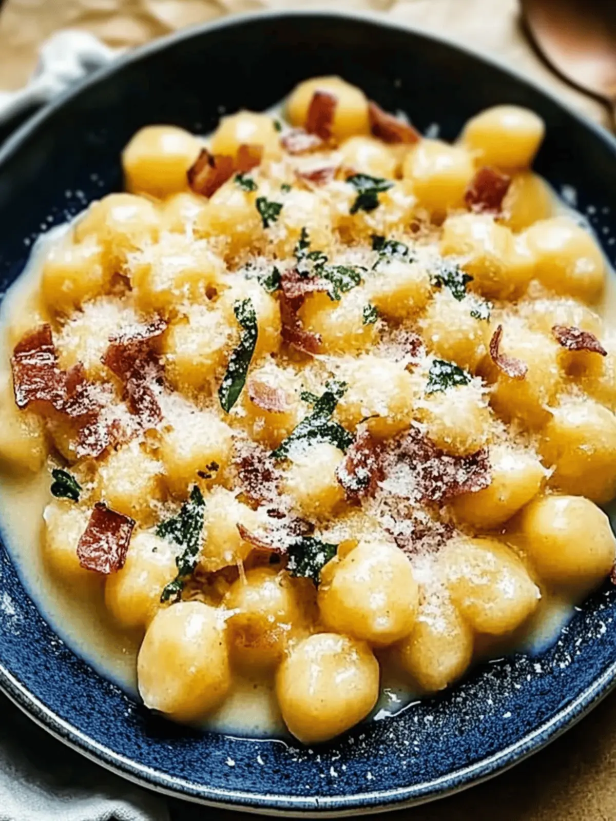 Gnocchi Carbonara ohne Sahne