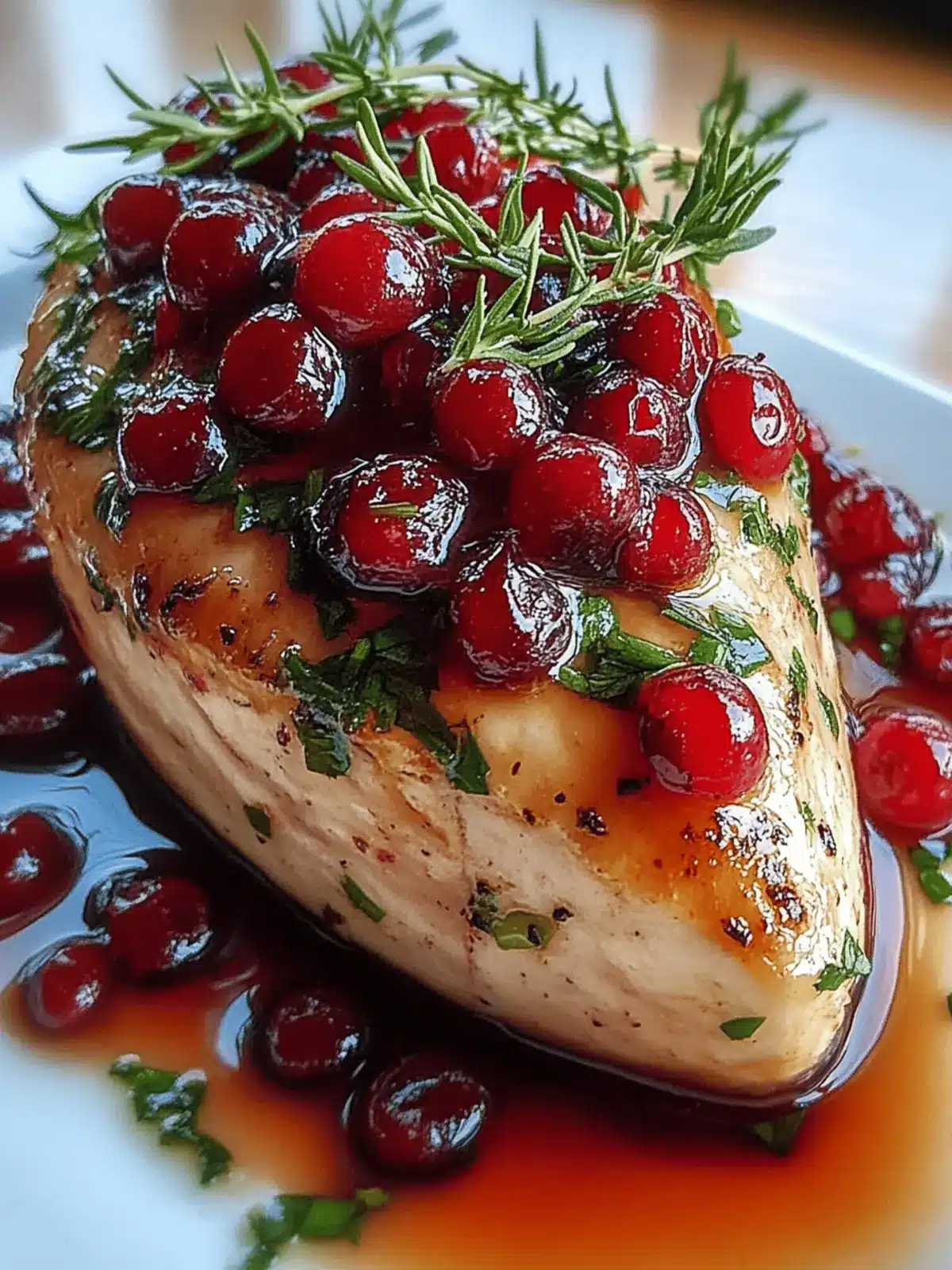 Hähnchenbrust mit festlicher Note