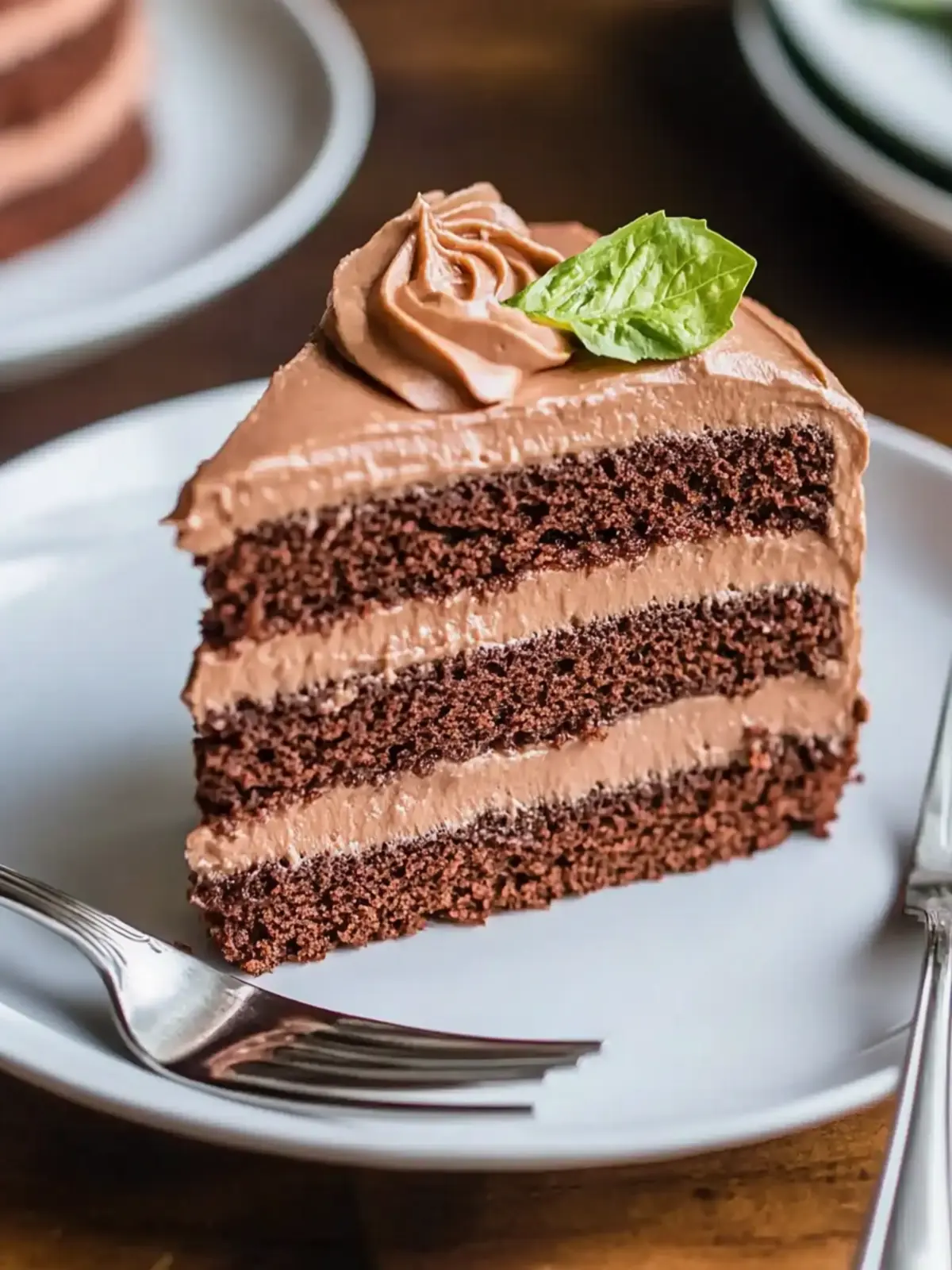 Einfache Schokoladenmousse-Torte