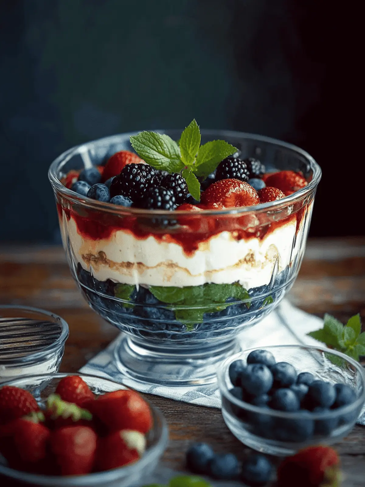 Ein Beeren-Traum in einem Glas