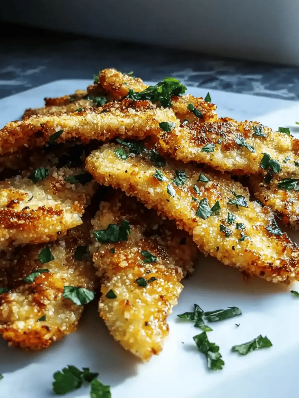 Blechpfanne knuspriges Parmesan und Knoblauchhähnchen